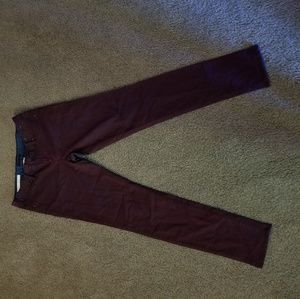 Maroon jeans